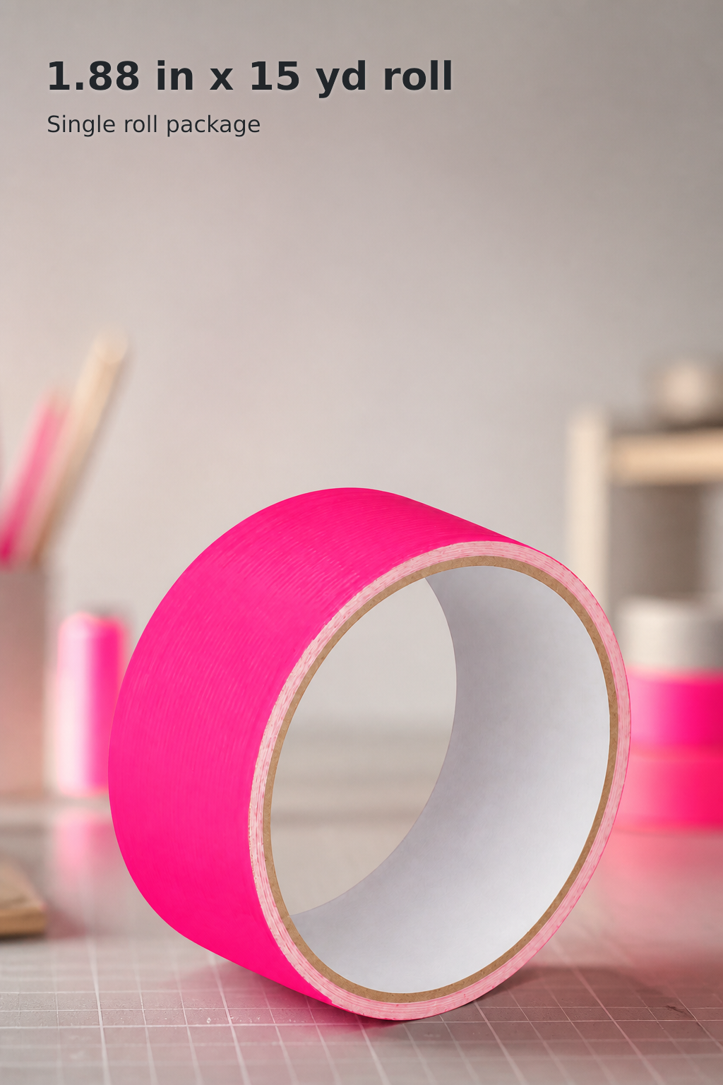 Neon Pink Colored Duct Tape – 1.88 Inches × 15 Yards