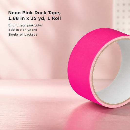 Neon Pink Colored Duct Tape – 1.88 Inches × 15 Yards